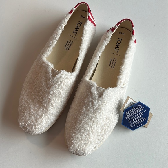 Toms Shoes - TOMS - Alpagata faux shearling slip on, 8.5